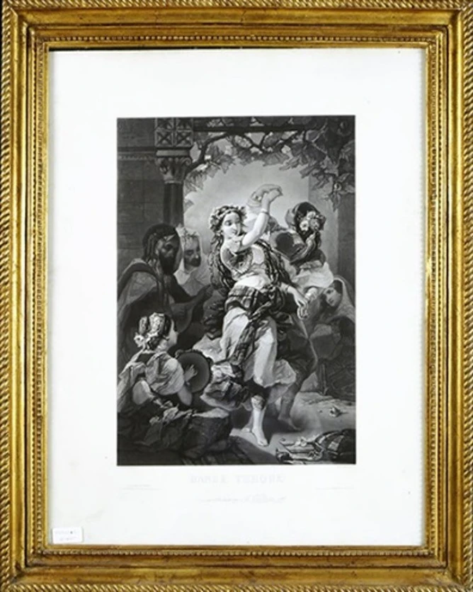 الطباعة الحجرية، بعد ديفيدو 1857 (الرقص التركي)