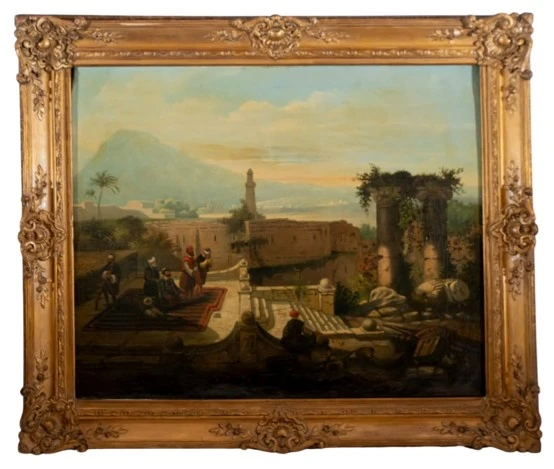 المدرسة المستشرقة (القرن التاسع عشر) الصلاة على الشرفة