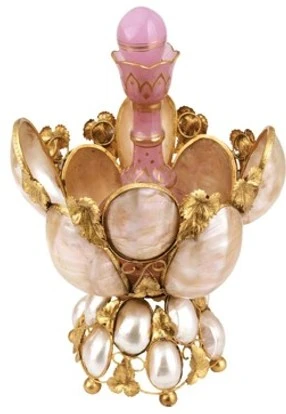 مجموعة من خدمة الحلوى الأوبالين الوردية