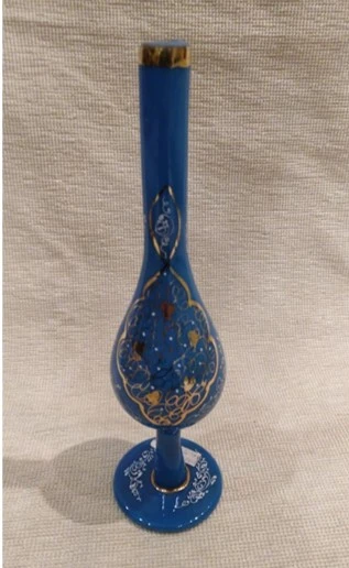 مرشّة ماء ورد من الأوبالين الأزرق