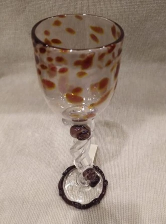 كاس زجاجية مزخرفة معاصرة