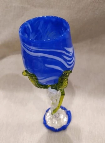 كأس زجاجية معاصرة مزخرفة