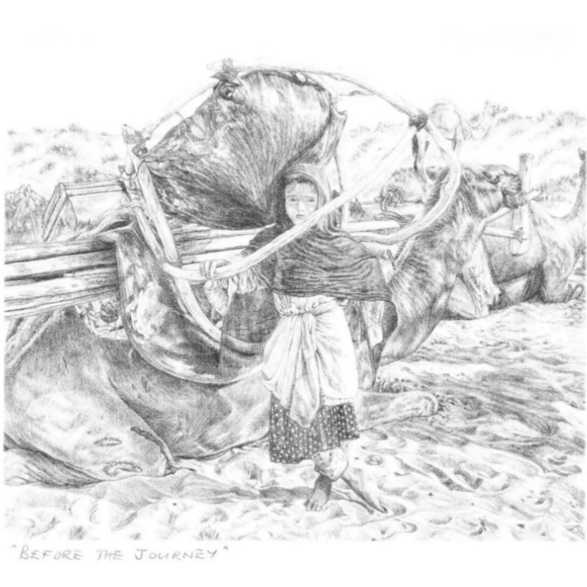 Lot of 3 Limited Edition Numbered  Lithographs - Nomadic Life Scenery