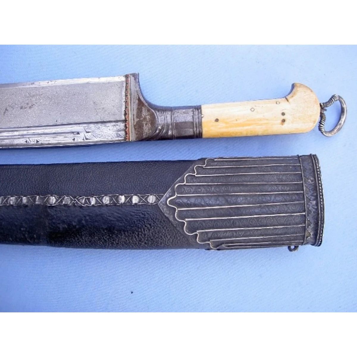 A Good Silver Mounted Afghan Khyber knife