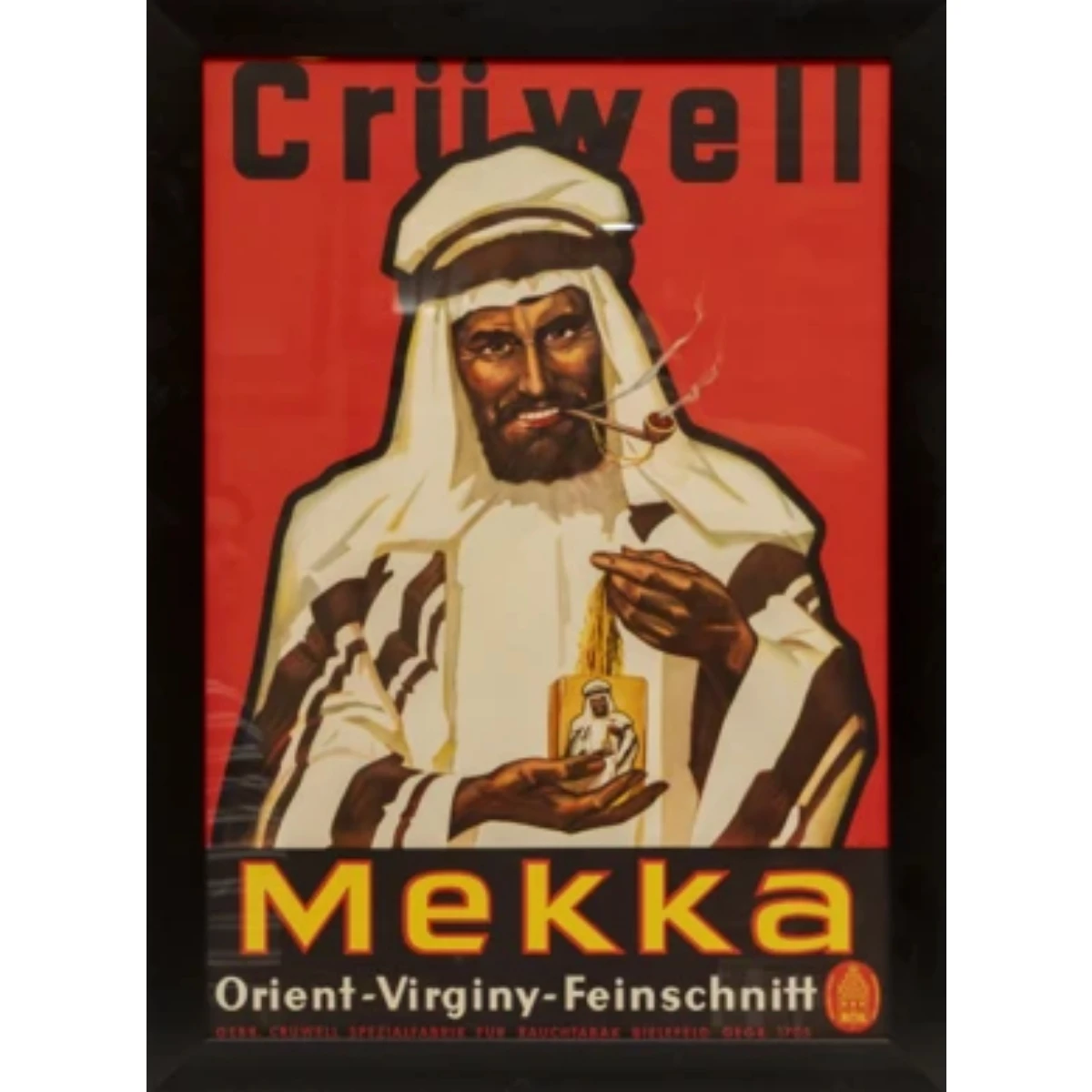 GERMAN POSTER "CRÜWELL MEKKA ORIENT-VIRGINITY-FEINSCHNITT"