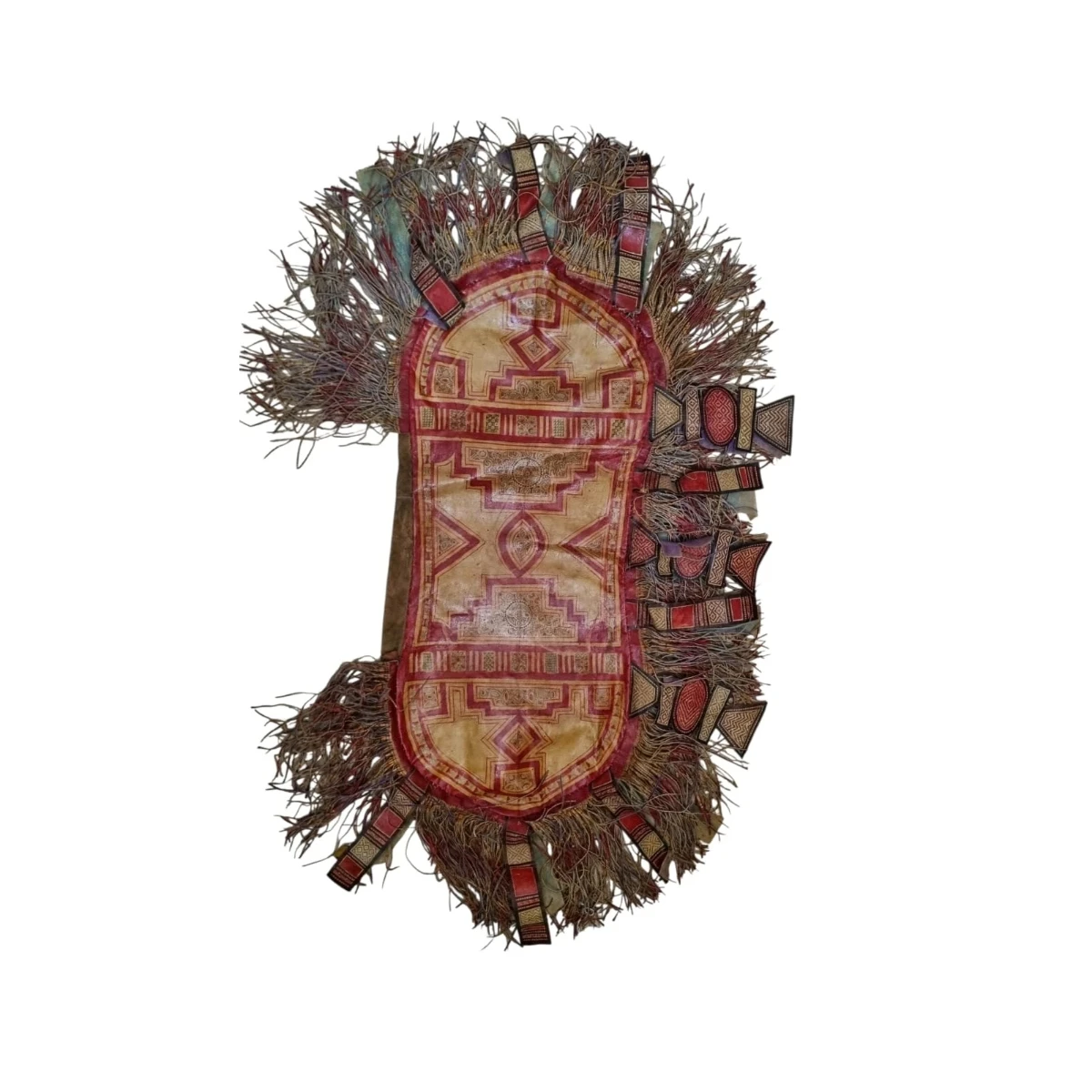 polychrome leather bag