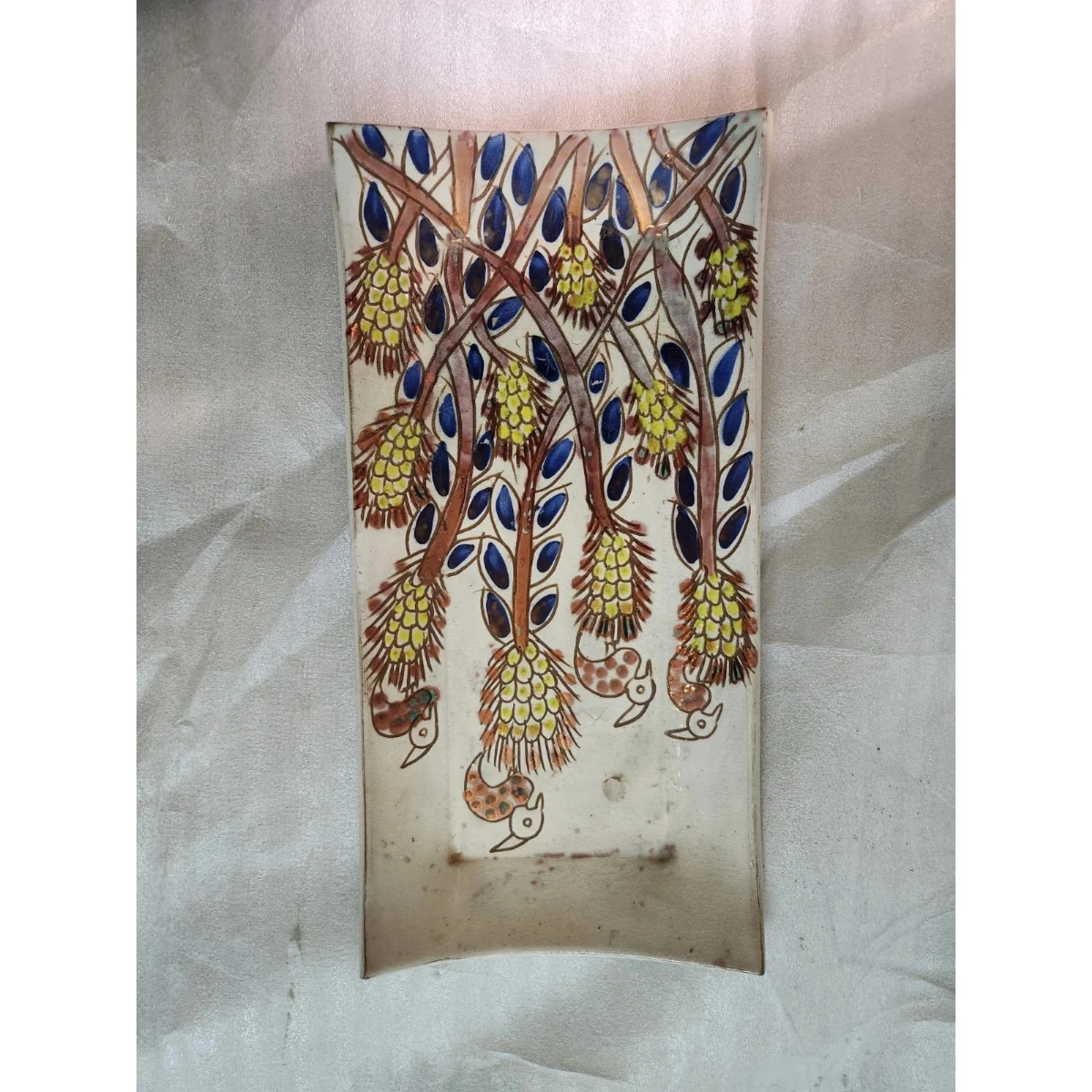 rectangular lusterware dish