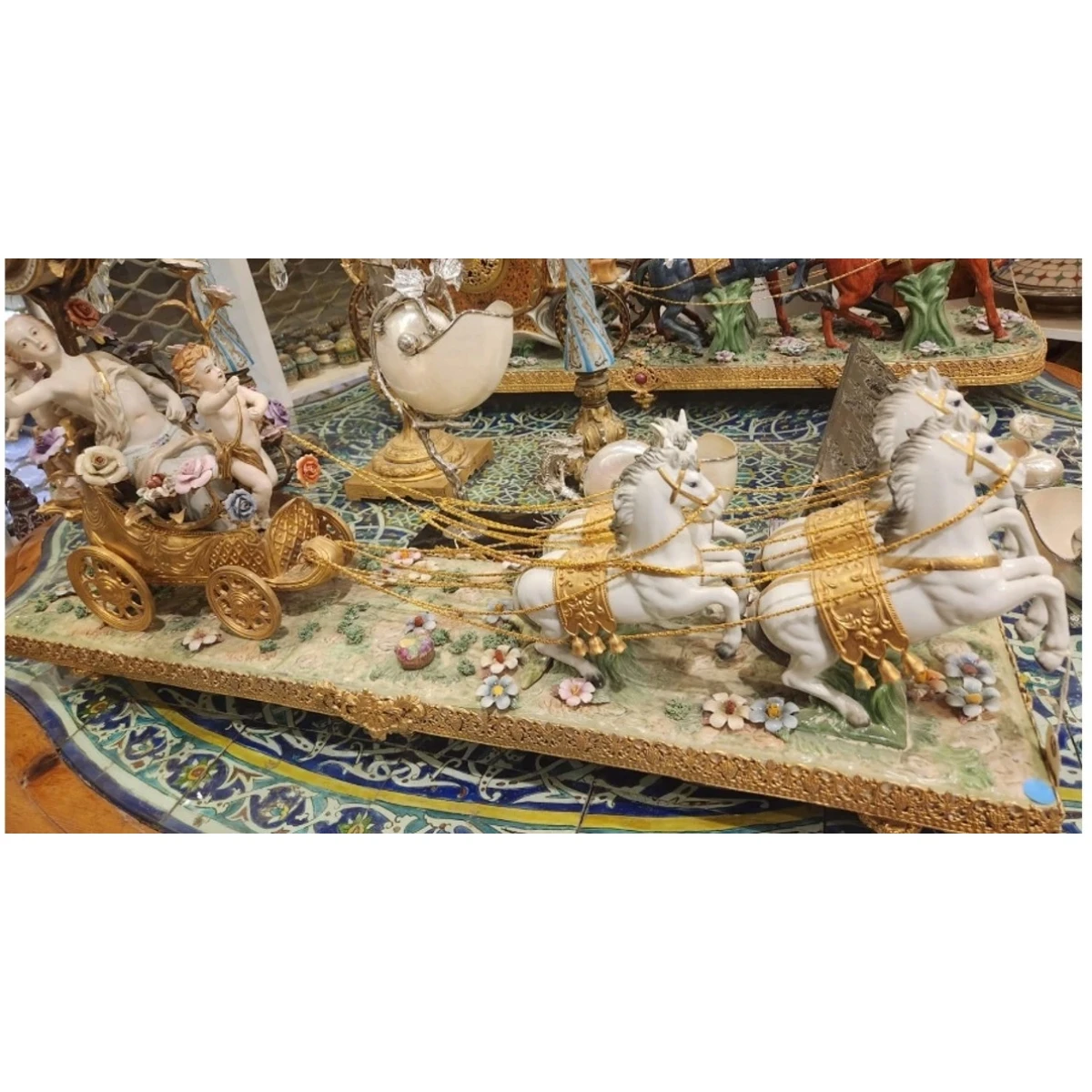 Monumental Porcelain Carriage