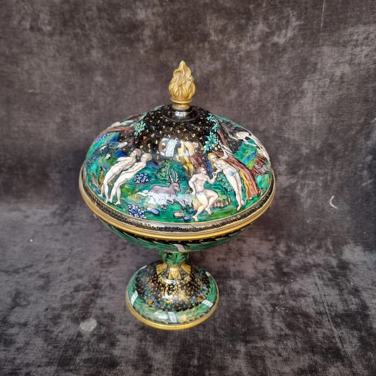 Limoges enameled teapot, 19th century