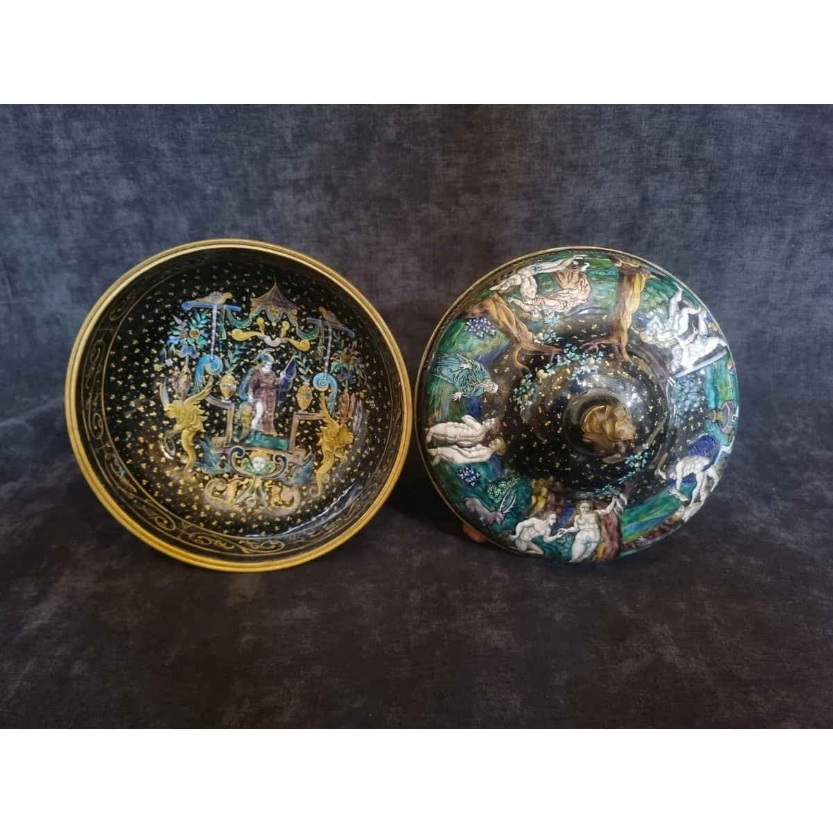 Limoges enameled teapot, 19th century