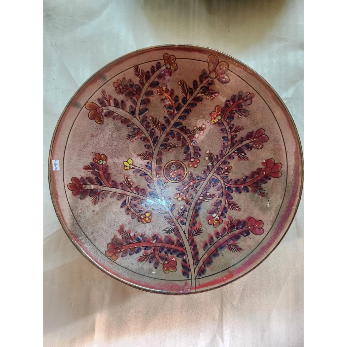 Lusterware ceramic plate