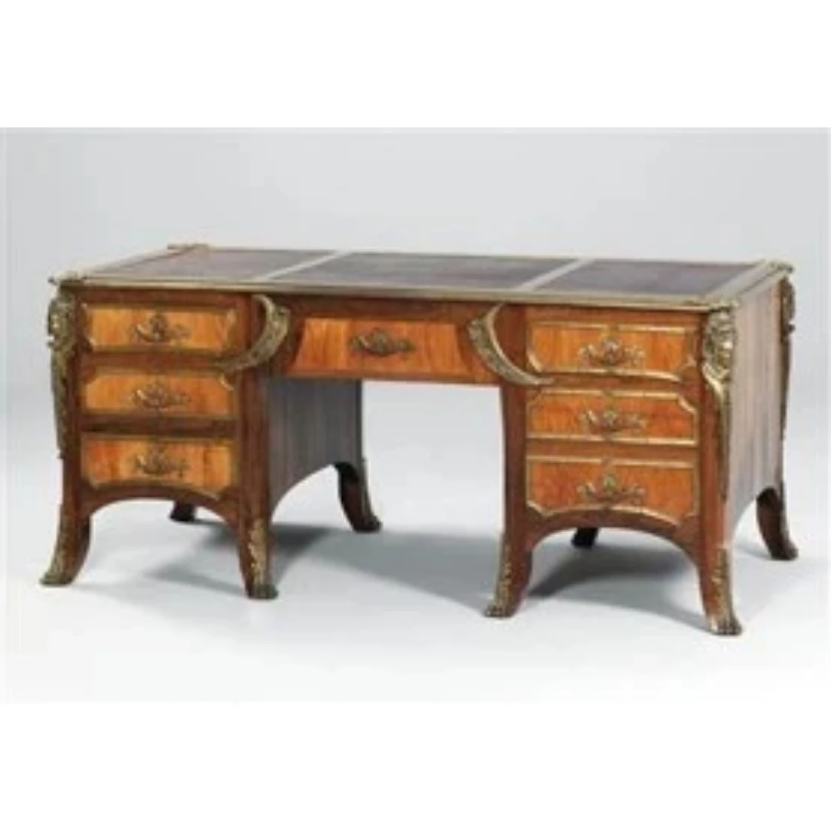 Set desk, 2 cabinet and set of 3 chairs