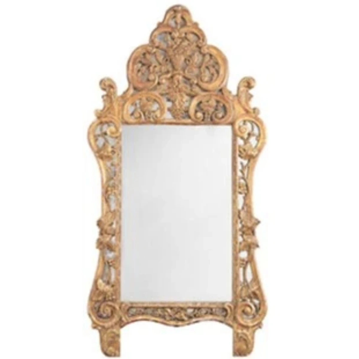 A gilt wood fringe mirror dating back to the reign of Louis XV