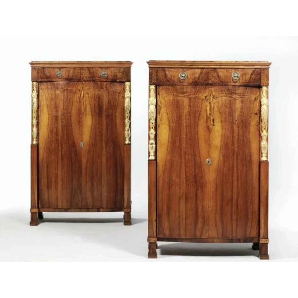 Pair of half height Biedermeier cabinets