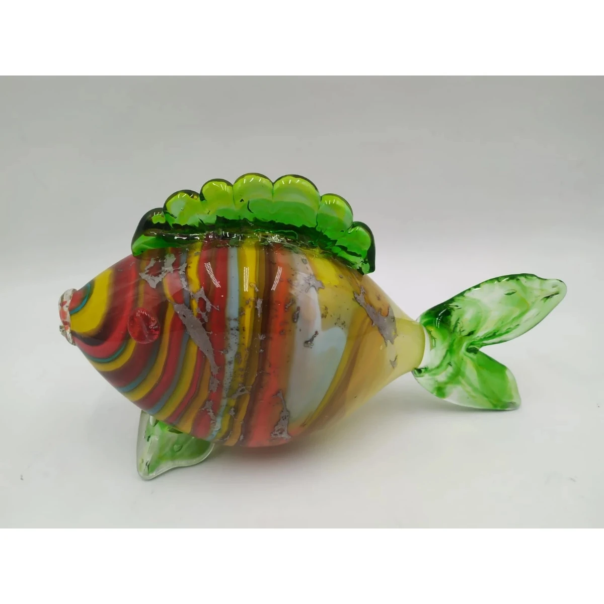 Murano-Style Hand-Blown Polychrome Fish