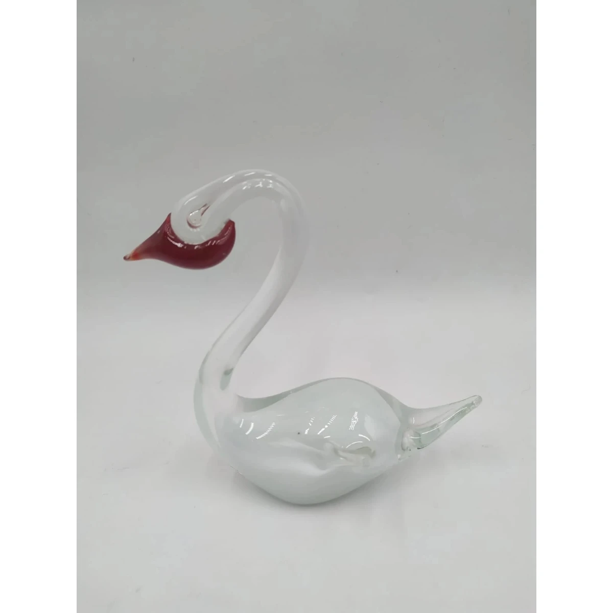 Hand-Blown Swan Glass