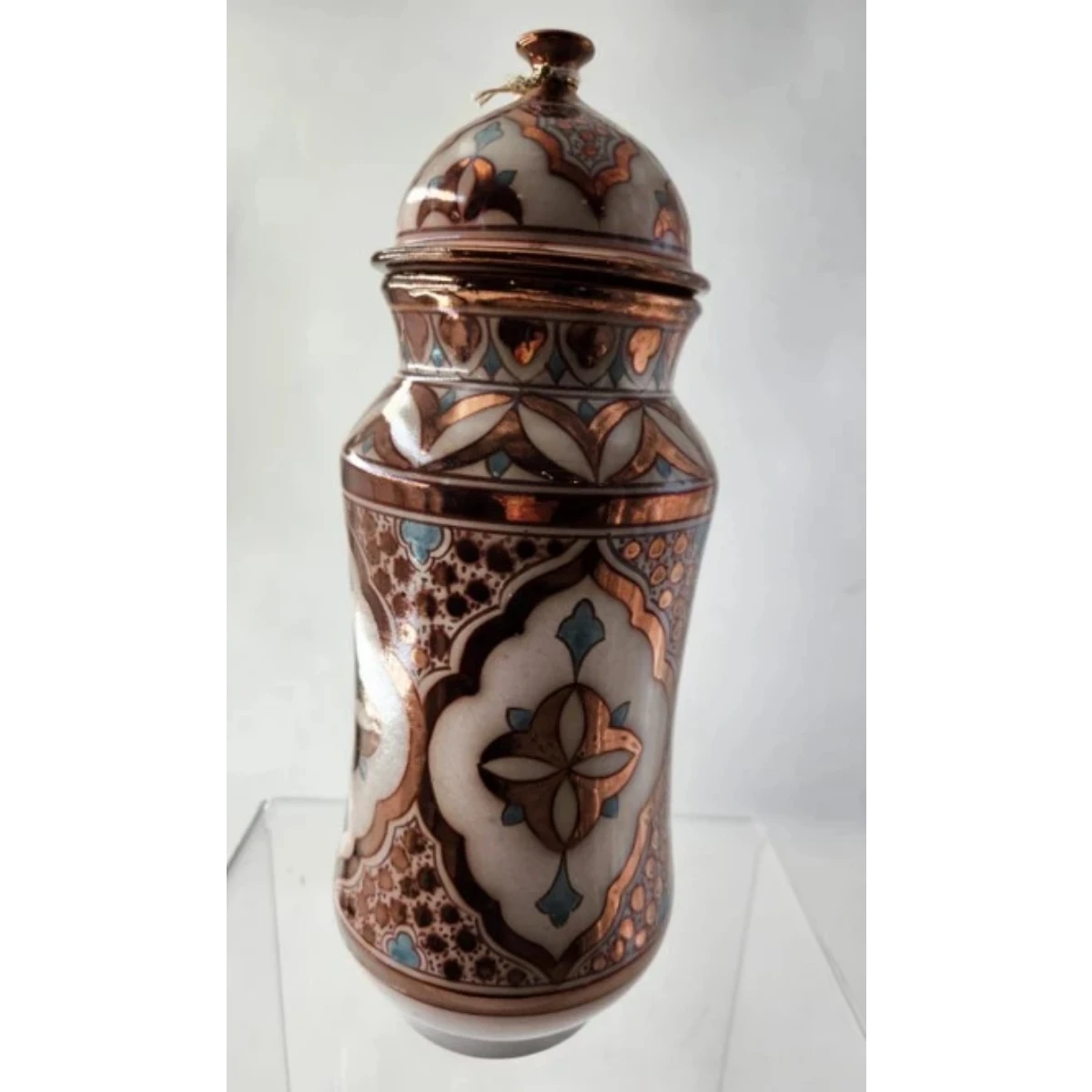 Copper polychrome jar