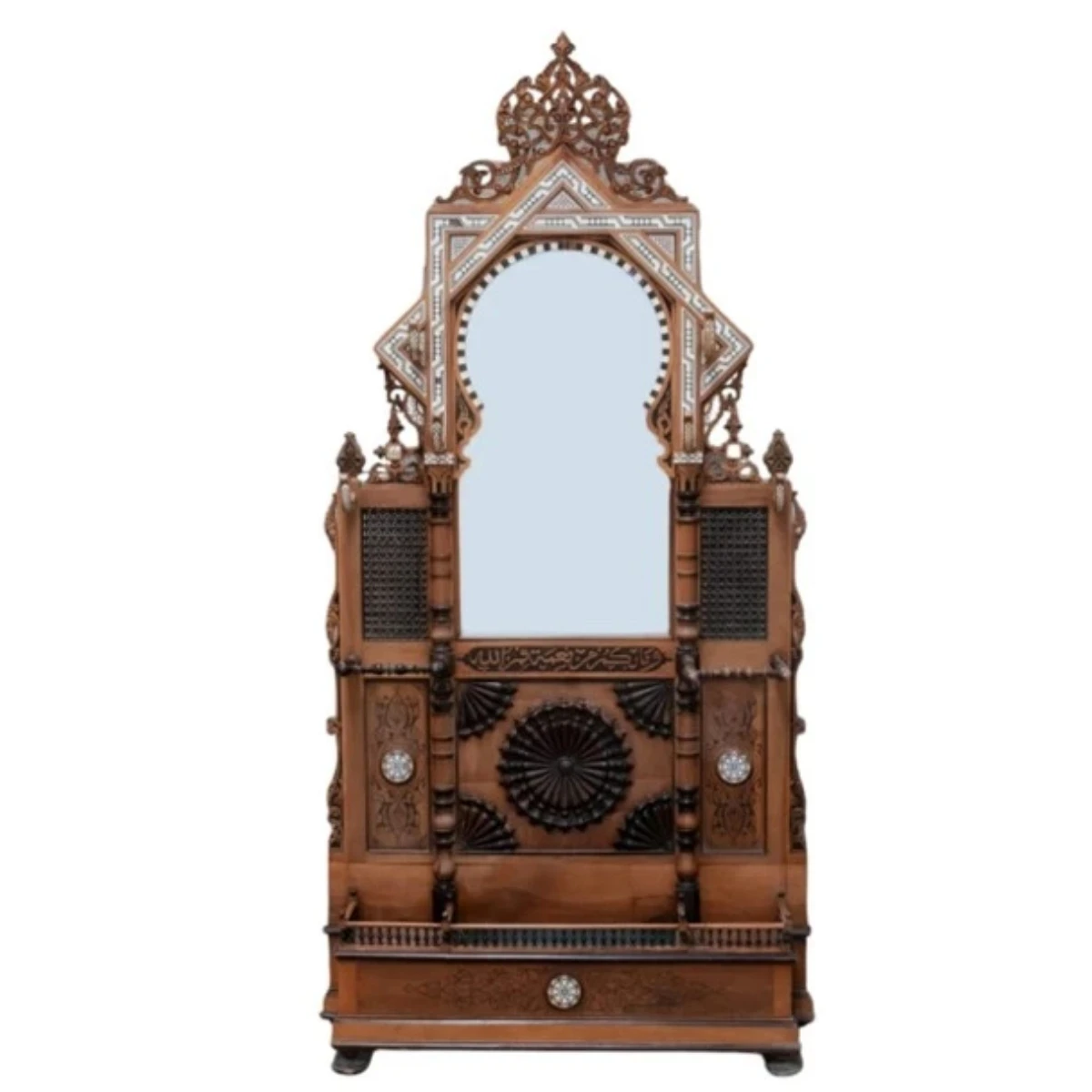 Architectural Mamluk Revival Entrance Mirror