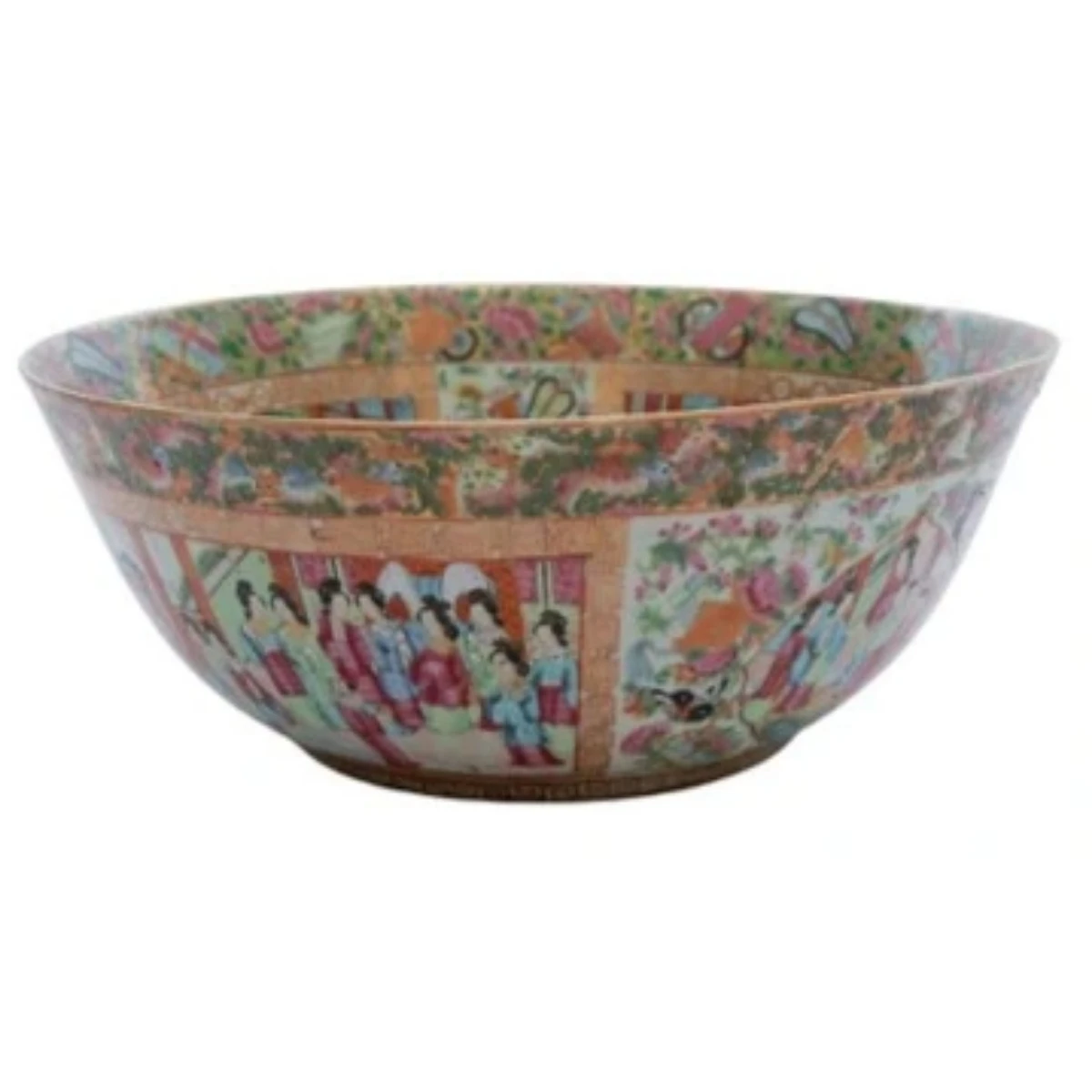 Set of Bronze-Mounted Chinese Porcelain Bowls