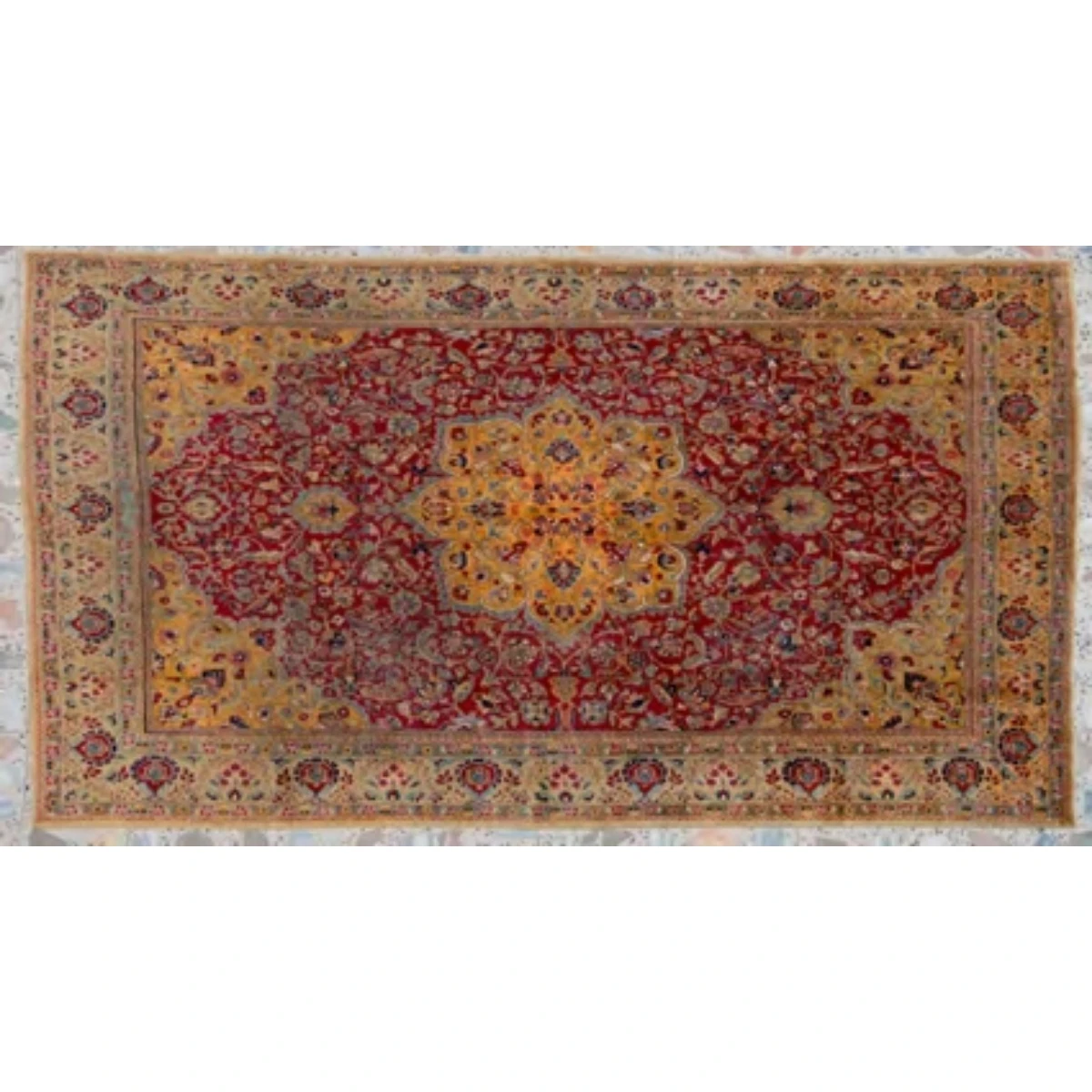 Large area Persian Tabriz carpet