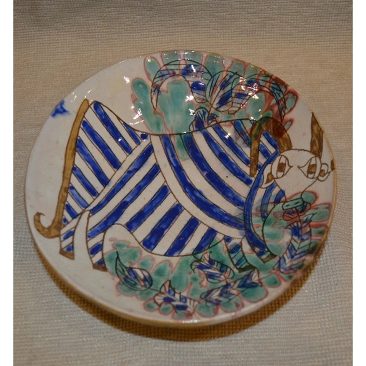 Handmade Ceramic Plate,Egypt.