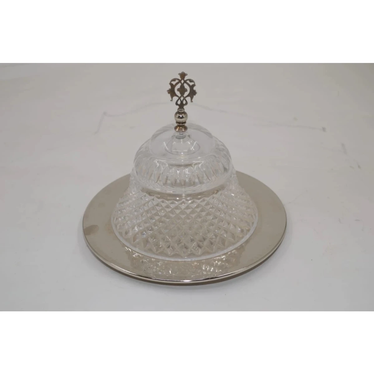 silver-plated copper dish