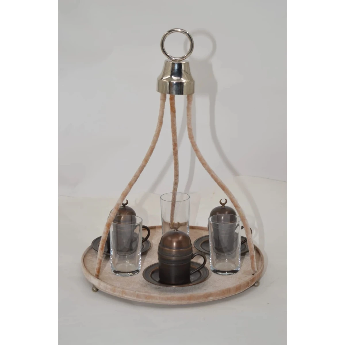 Coffee set wih whirling tray