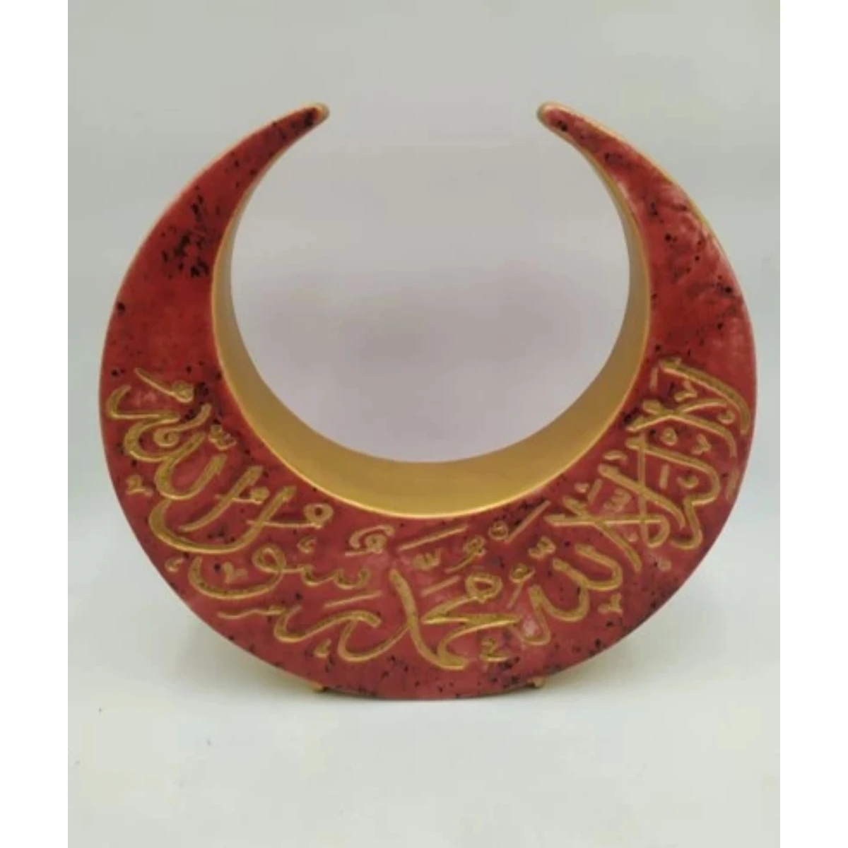 Ceramic partly gilded Crescent